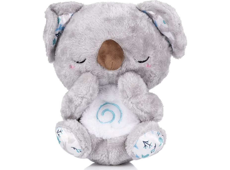 CHIPOLINO Plyšová dýchajúca hračka s hudbou Koala White,Grey
