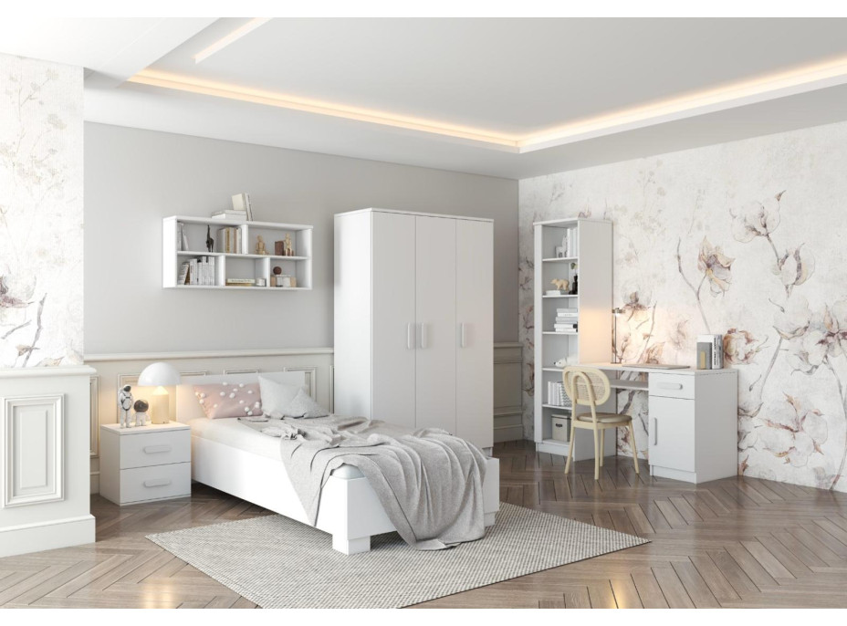 Posteľ SCOUT 200x90 cm - biela