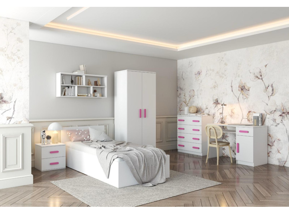 Posteľ SCOUT II 200x90 cm - biela