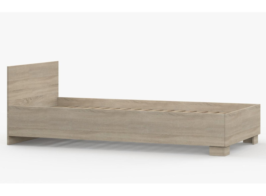 Posteľ SCOUT 200x90 cm - dub sonoma