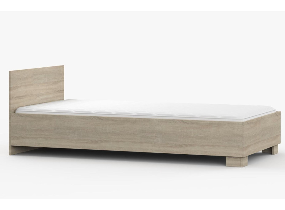 Posteľ SCOUT 200x90 cm - dub sonoma