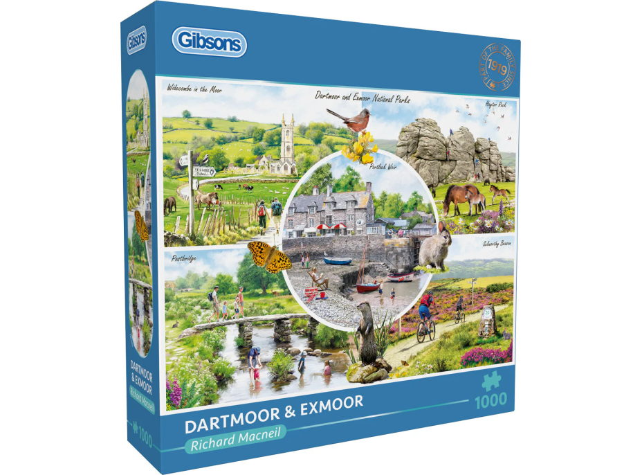 GIBSONS Puzzle Dartmoor & Exmoor 1000 dielikov