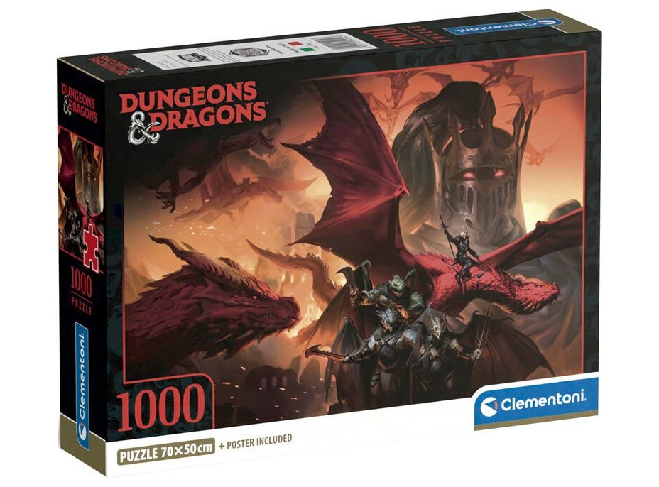 CLEMENTONI Puzzle Dungeons&Dragons 1000 dielikov