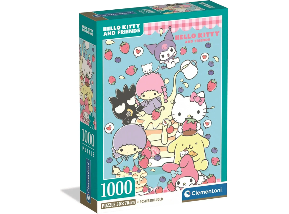 CLEMENTONI Puzzle Hello Kitty a priatelia 1000 dielikov
