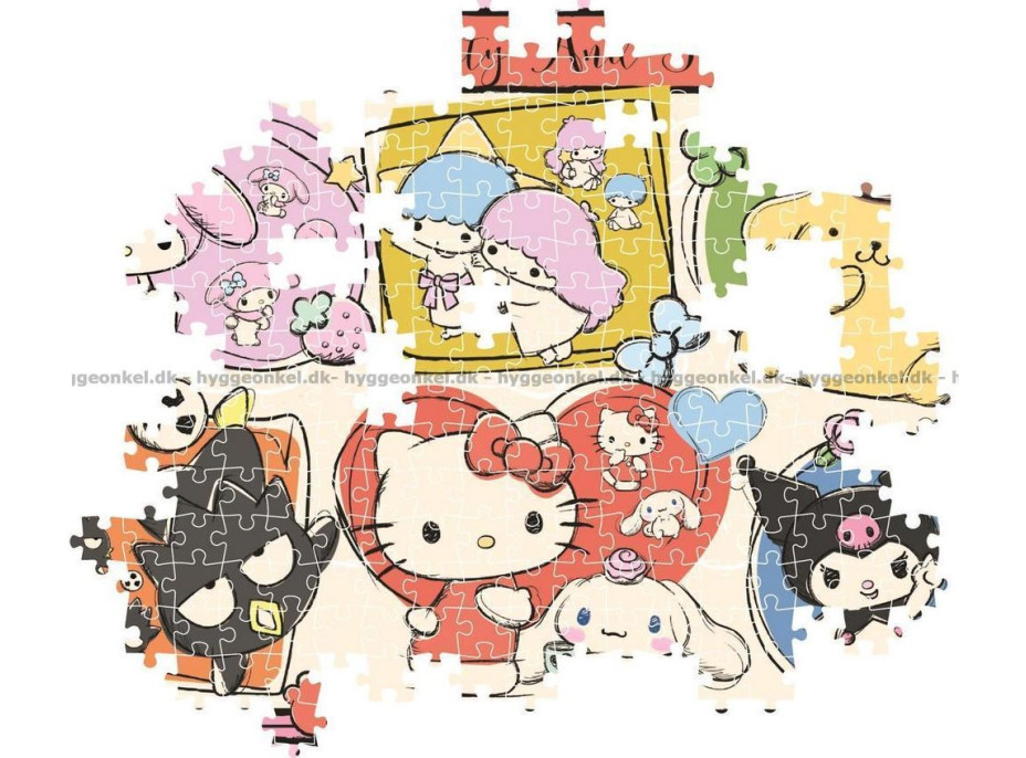 CLEMENTONI Puzzle Hello Kitty a priatelia - roztomilá koláž 1000 dielikov