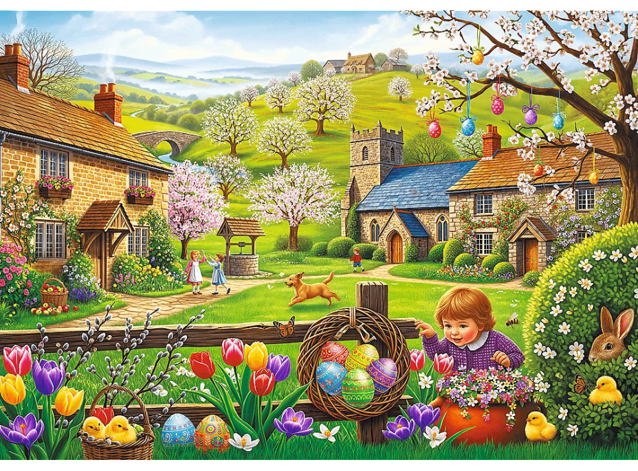 TREFL Puzzle Hľadanie veľkonočných vajíčok 1000 dielikov