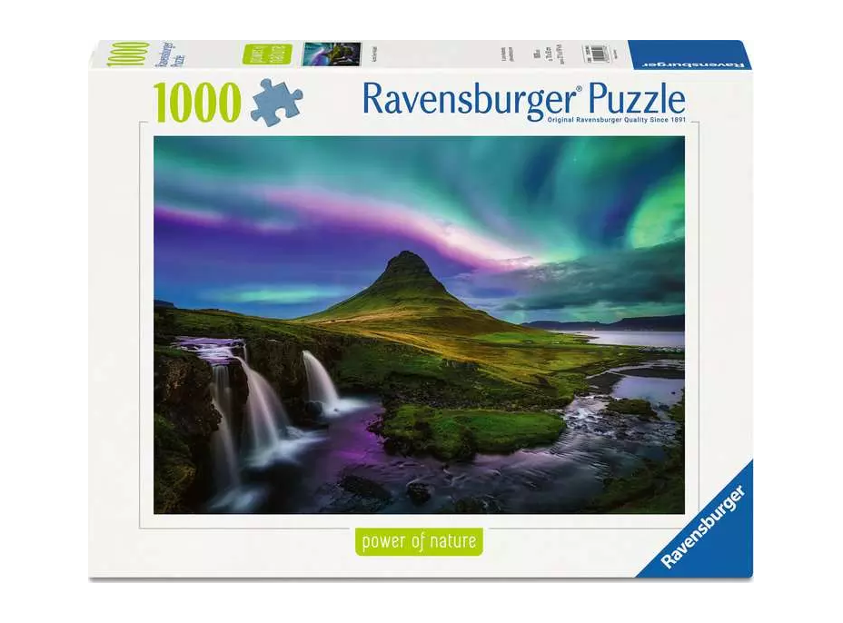 RAVENSBURGER Puzzle Čarovná noc na Islande 1000 dielikov