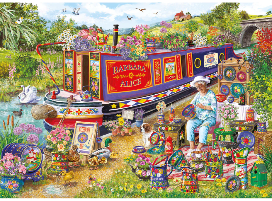 GIBSONS Puzzle Kvitnúca loď 1000 dielikov