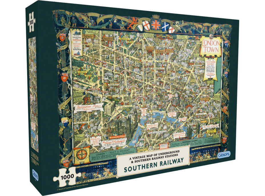 GIBSONS Puzzle Londýn zo Southern Railway 1000 dielikov