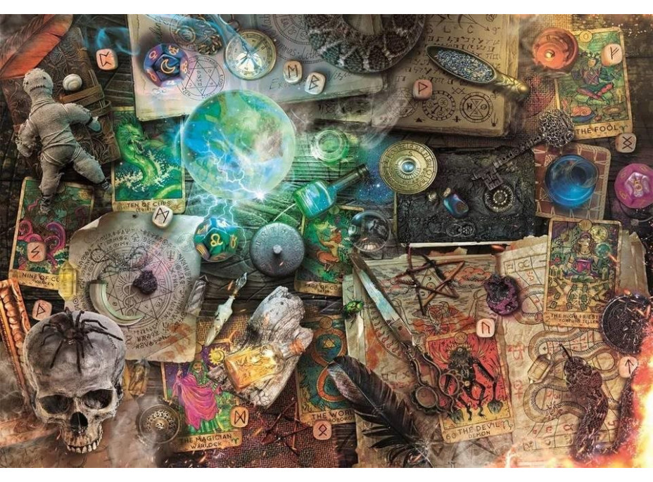 CLEMENTONI Puzzle Maleficium - Okultné artefakty 1000 dielikov