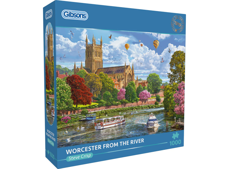 GIBSONS Puzzle Pohľad na Worcester 1000 dielikov