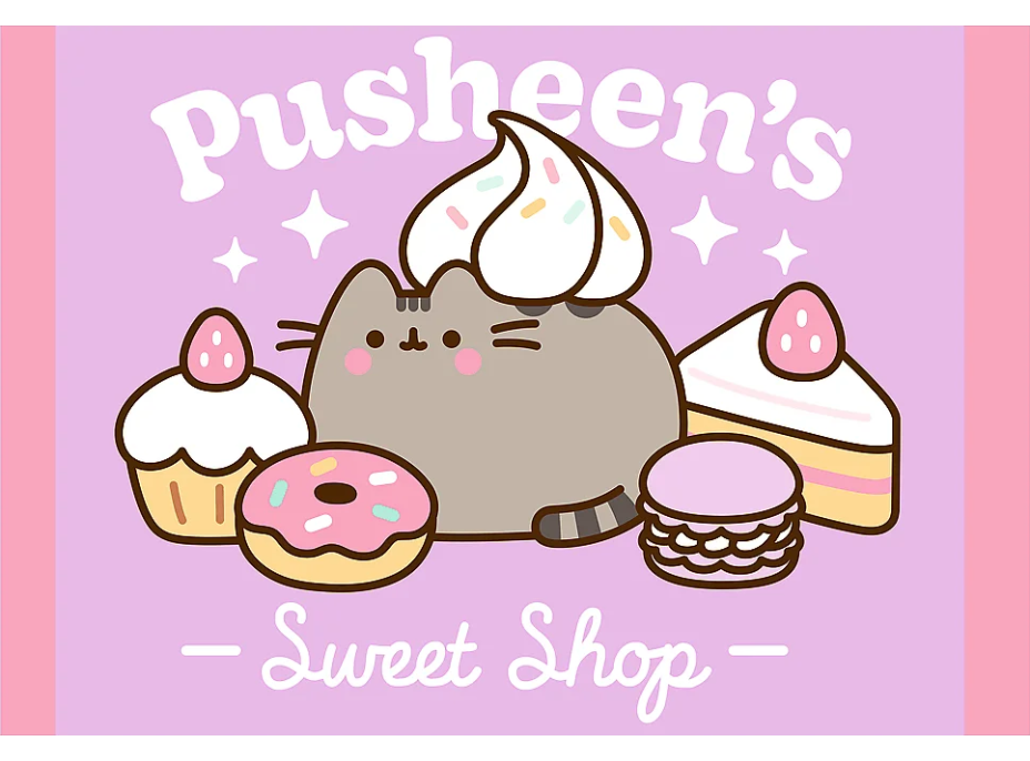 TREFL Puzzle Pusheen: Zoznámte sa s Pusheen 4x250 dielikov