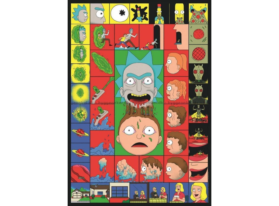 CLEMENTONI Puzzle Rick&Morty: Ikonické momenty 1000 dielikov