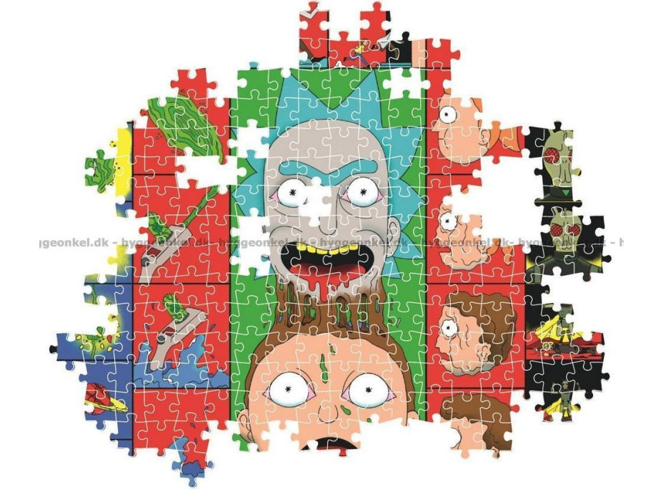 CLEMENTONI Puzzle Rick&Morty: Ikonické momenty 1000 dielikov