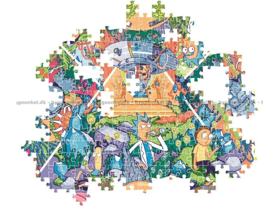 CLEMENTONI Puzzle Rick&Morty: Psychedelická koláž 1000 dielikov