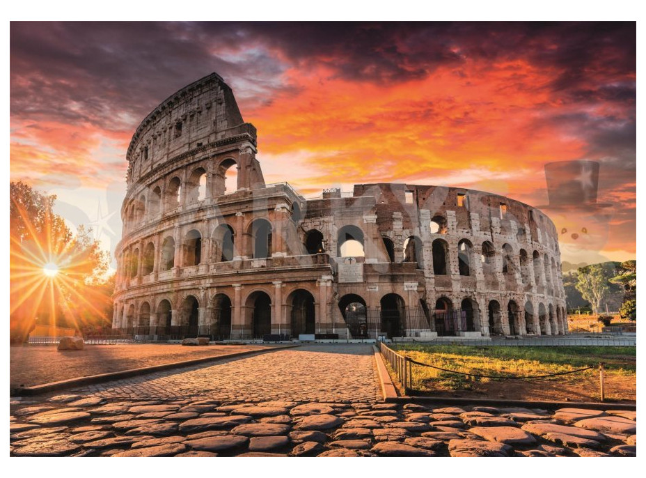 CLEMENTONI Puzzle Rím - Koloseum pri západe slnka 1000 dielikov