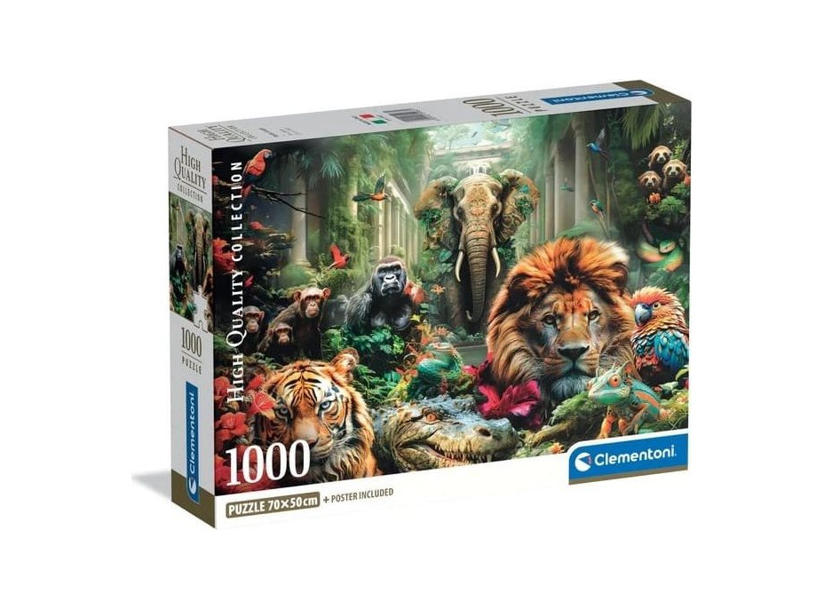 CLEMENTONI Puzzle Tajomná džungľa 1000 dielikov