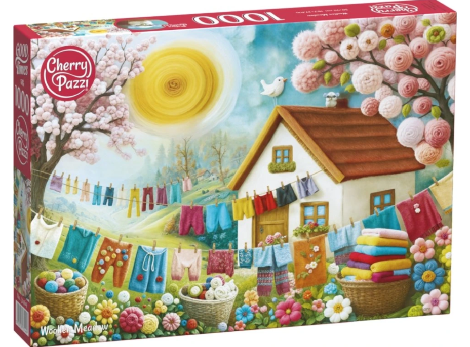 CHERRY PAZZI Puzzle Vlnená lúka 1000 dielikov