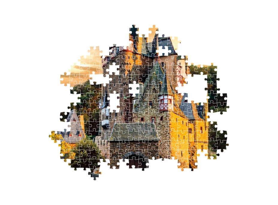 CLEMENTONI Puzzle Zlatá hodina na hrade Eltz 1000 dielikov
