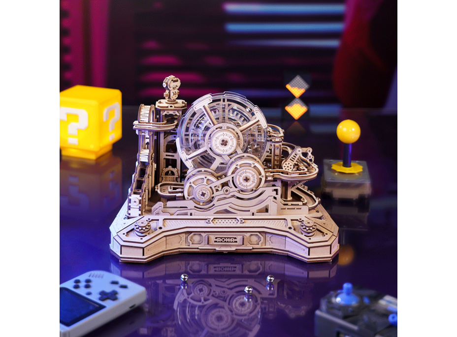 ROBOTIME Roker 3D drevené puzzle Guľôčková dráha 653 dielikov