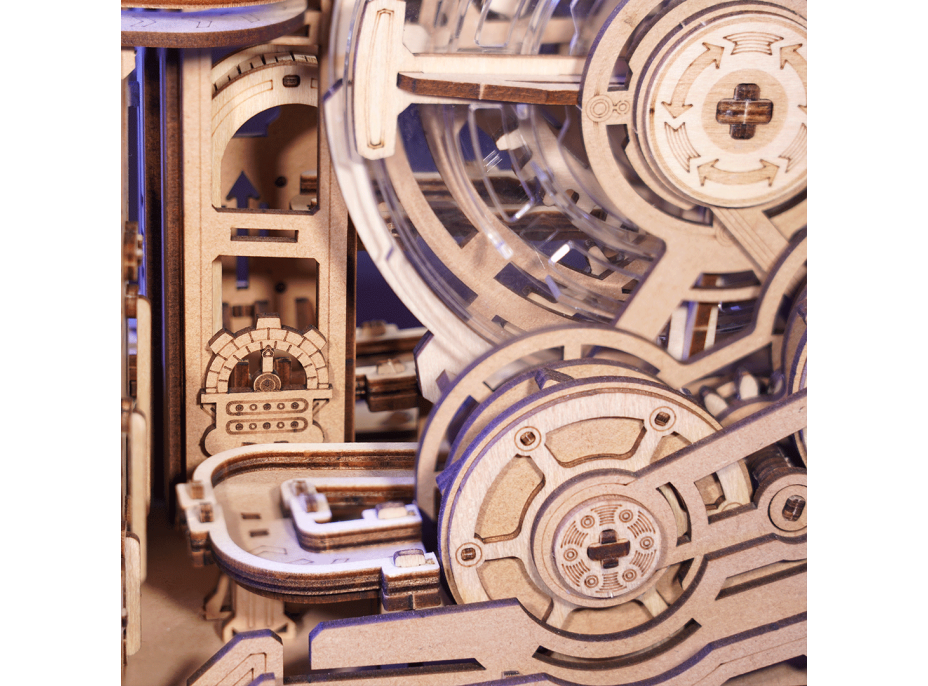 ROBOTIME Roker 3D drevené puzzle Guľôčková dráha 653 dielikov