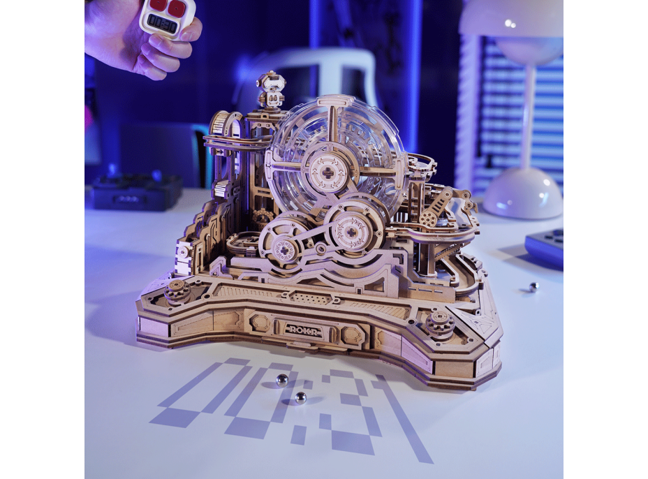 ROBOTIME Roker 3D drevené puzzle Guľôčková dráha 653 dielikov