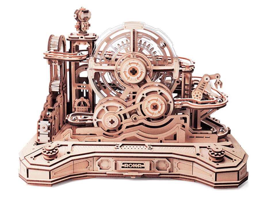 ROBOTIME Roker 3D drevené puzzle Guľôčková dráha 653 dielikov