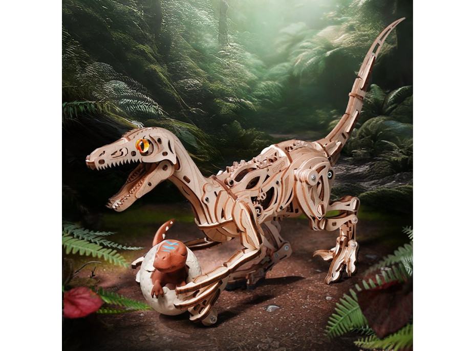 ROBOTIME Roker 3D drevené puzzle Velociraptor 191 dielikov