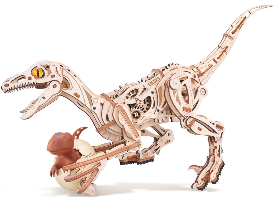 ROBOTIME Roker 3D drevené puzzle Velociraptor 191 dielikov