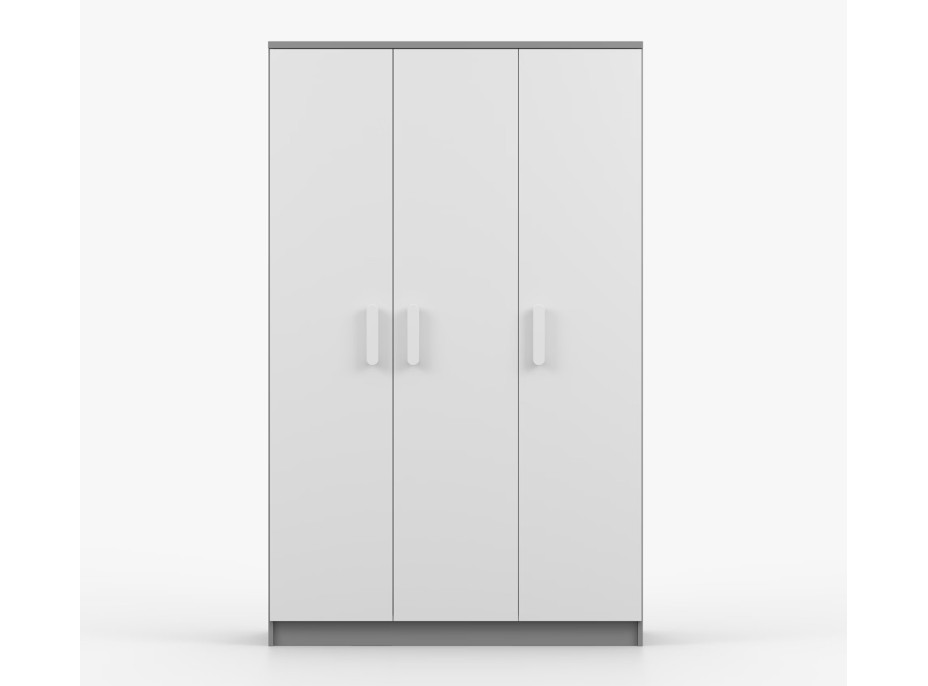 Šatní skříň SCOUT 2 - šedá/bílá (8 variant)