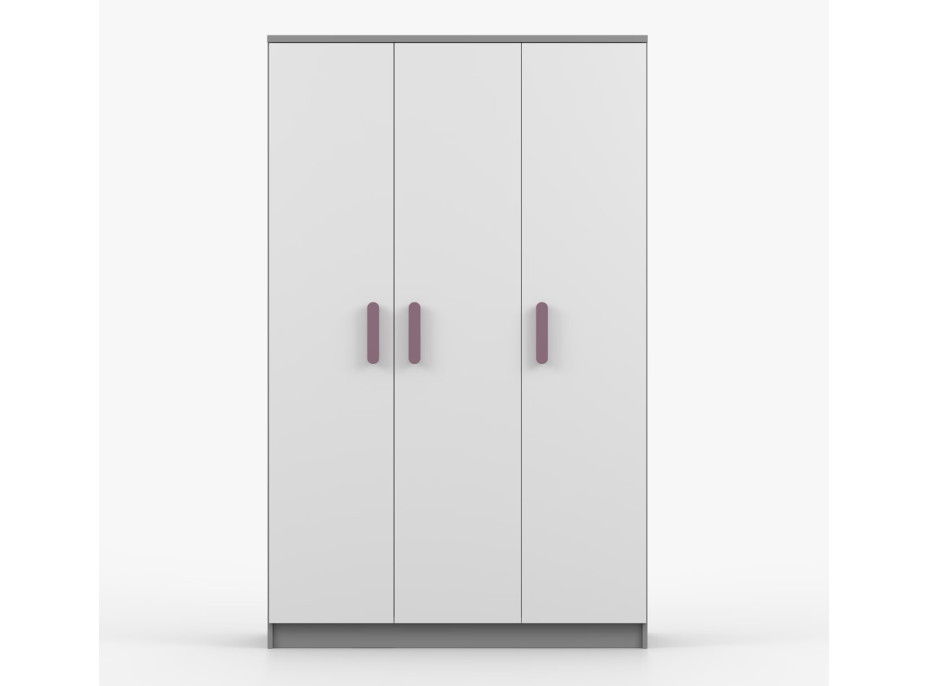 Šatní skříň SCOUT 2 - šedá/bílá (8 variant)