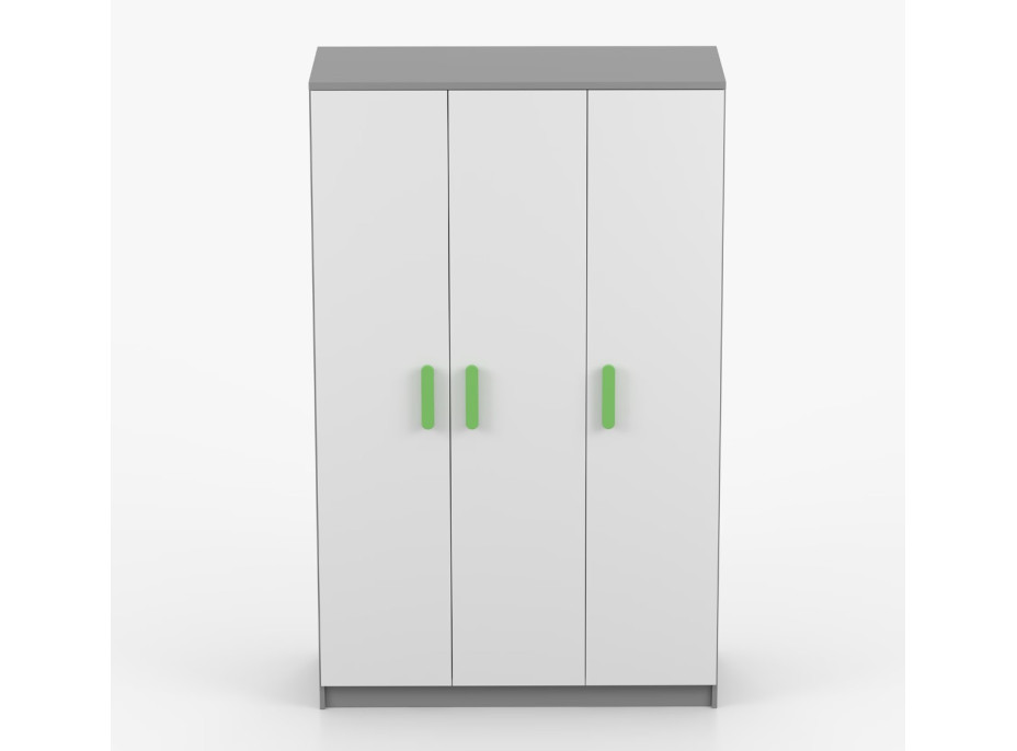 Šatní skříň SCOUT 2 - šedá/bílá (8 variant)