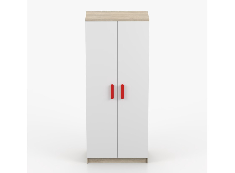 Šatníková skriňa SCOUT - dub sonoma/biela (8 variant)