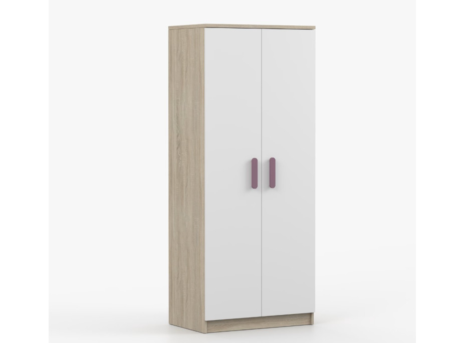 Šatníková skriňa SCOUT - dub sonoma/biela (8 variant)