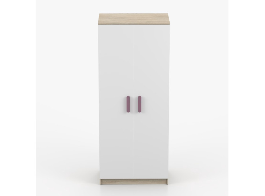 Šatníková skriňa SCOUT - dub sonoma/biela (8 variant)