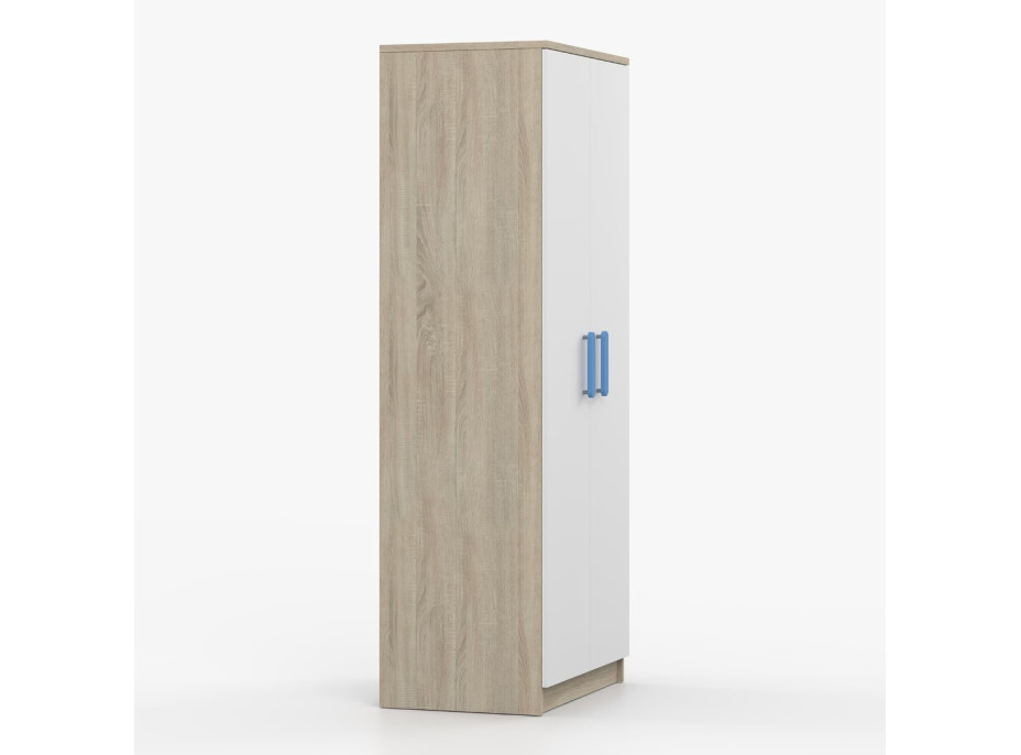 Šatníková skriňa SCOUT - dub sonoma/biela (8 variant)