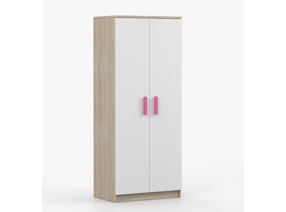 Šatníková skriňa SCOUT - dub sonoma/biela (viac variant)