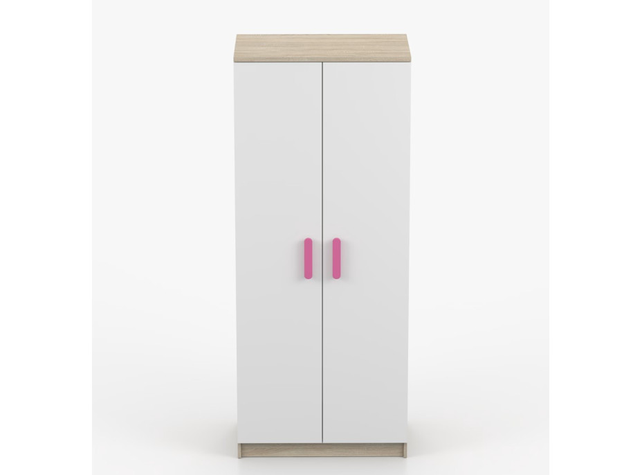 Šatníková skriňa SCOUT - dub sonoma/biela (viac variant)