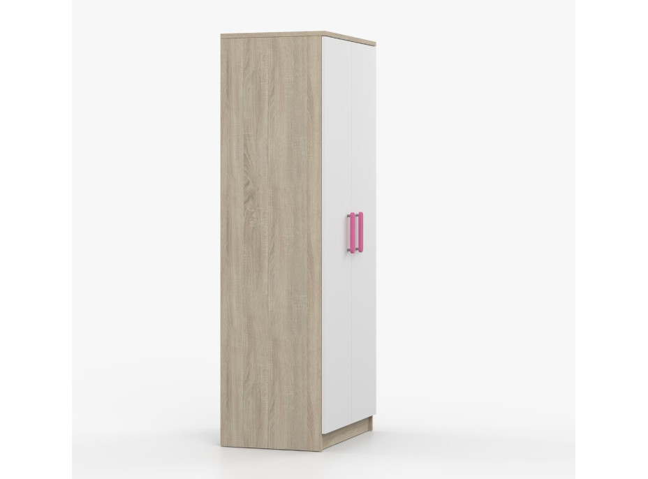 Šatníková skriňa SCOUT - dub sonoma/biela (viac variant)
