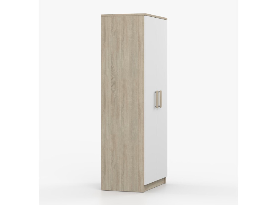 Šatníková skriňa SCOUT - dub sonoma/biela (8 variant)