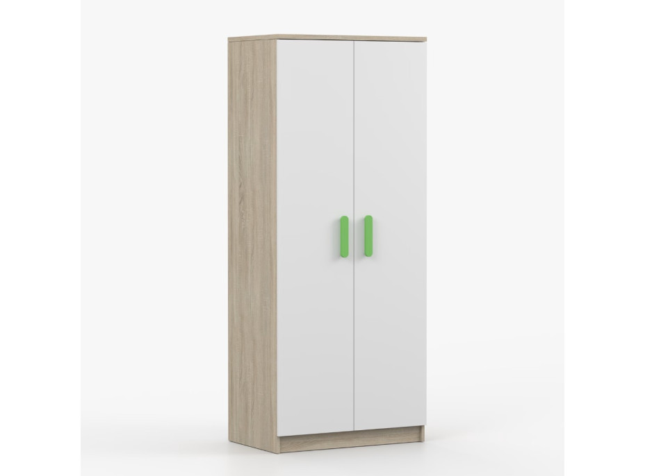 Šatníková skriňa SCOUT - dub sonoma/biela (8 variant)
