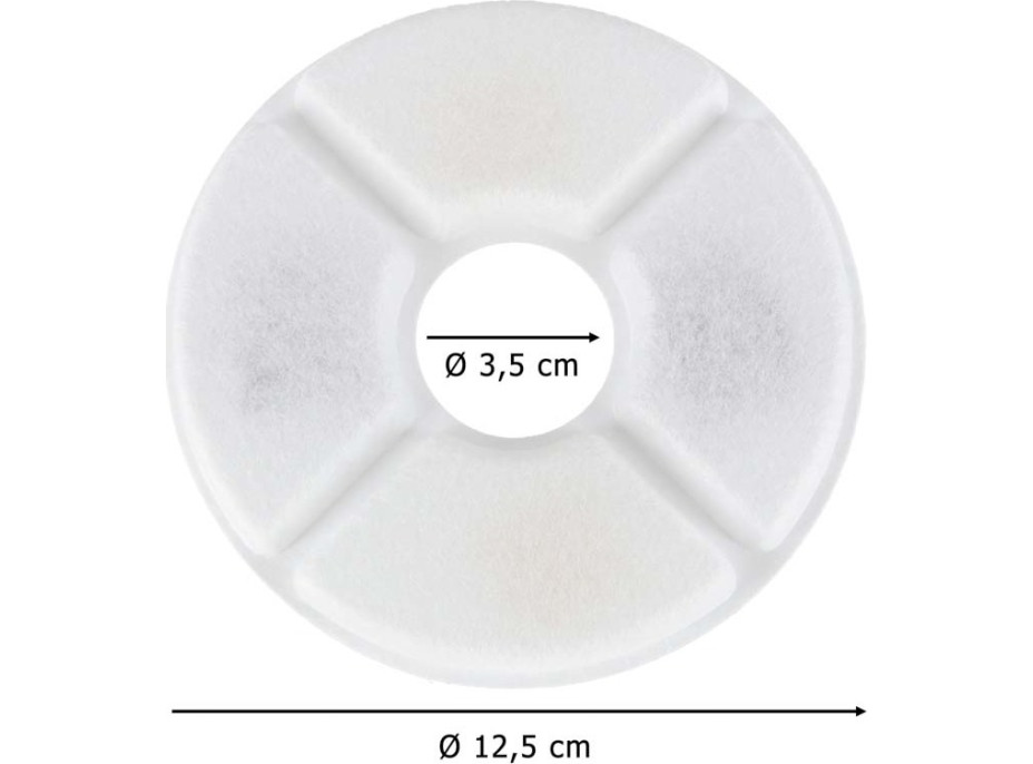 Náhradné filtre pre napájačku pre psov a mačky - sada 6 kusov