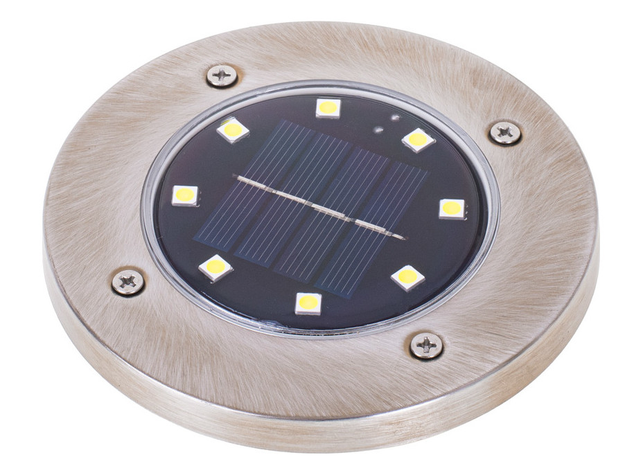 Solárne záhradné svetlá 8 LED - 4 ks - teplá biela