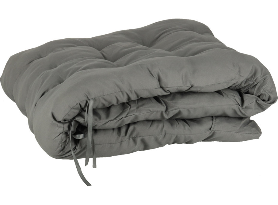 Záhradné lehátko LUARO s vankúšom - šedé