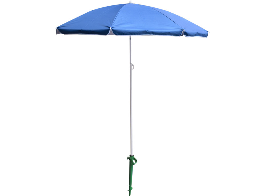 Plážový nastaviteľný slnečník 150 cm - modrý