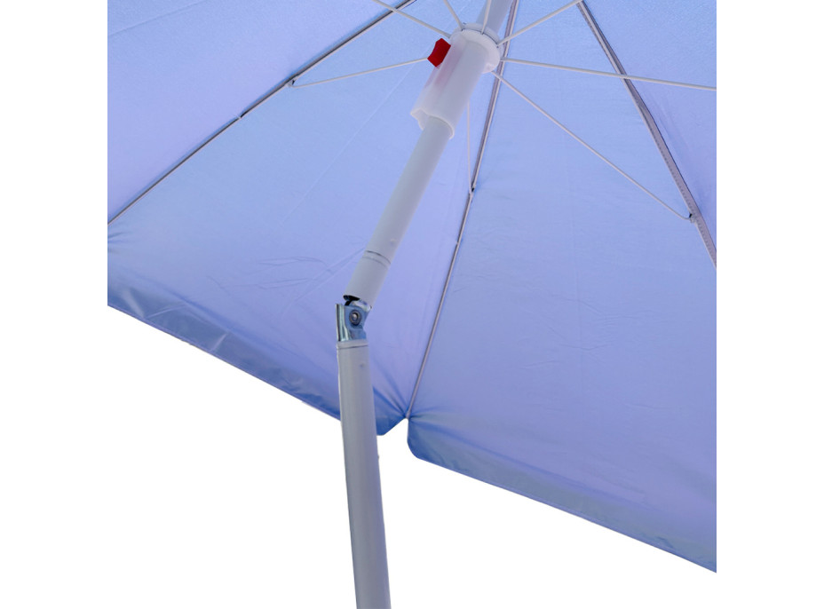 Plážový nastaviteľný slnečník 150 cm - modrý