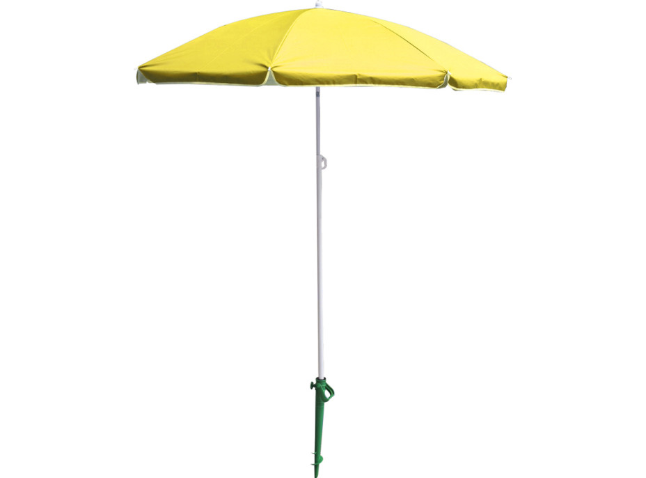 Plážový nastaviteľný slnečník 150 cm - žltý