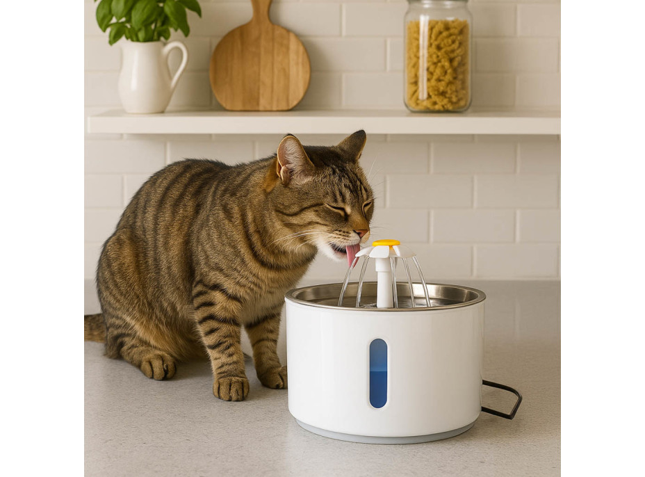 Automatická LED napájačka pre psy a mačky - 2,4l