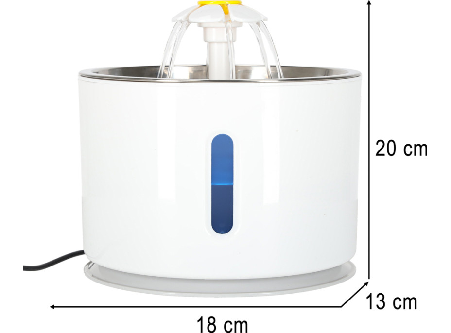 Automatická LED napájačka pre psy a mačky - 2,4l