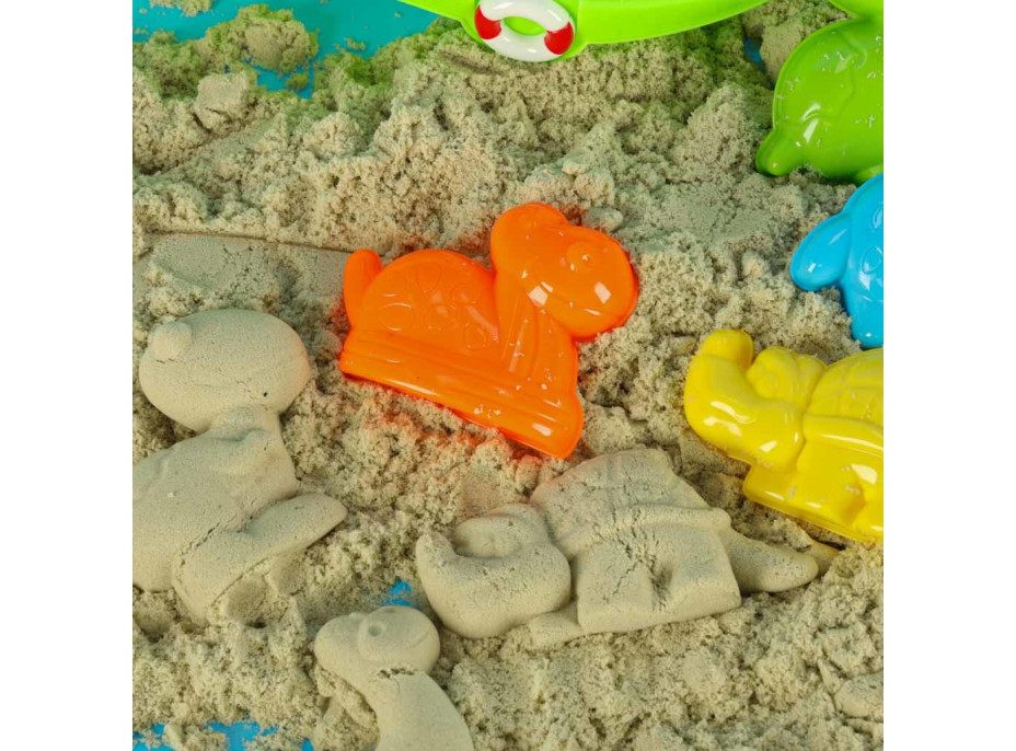 Súprava formičiek na piesok Loď so striekacou pištoľou - 12 kusov